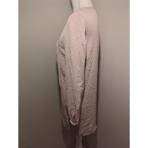 Diane Von Furstenberg romantic Silk Blush Pink Tini Dress Sz 4 - Picture 6 of 12